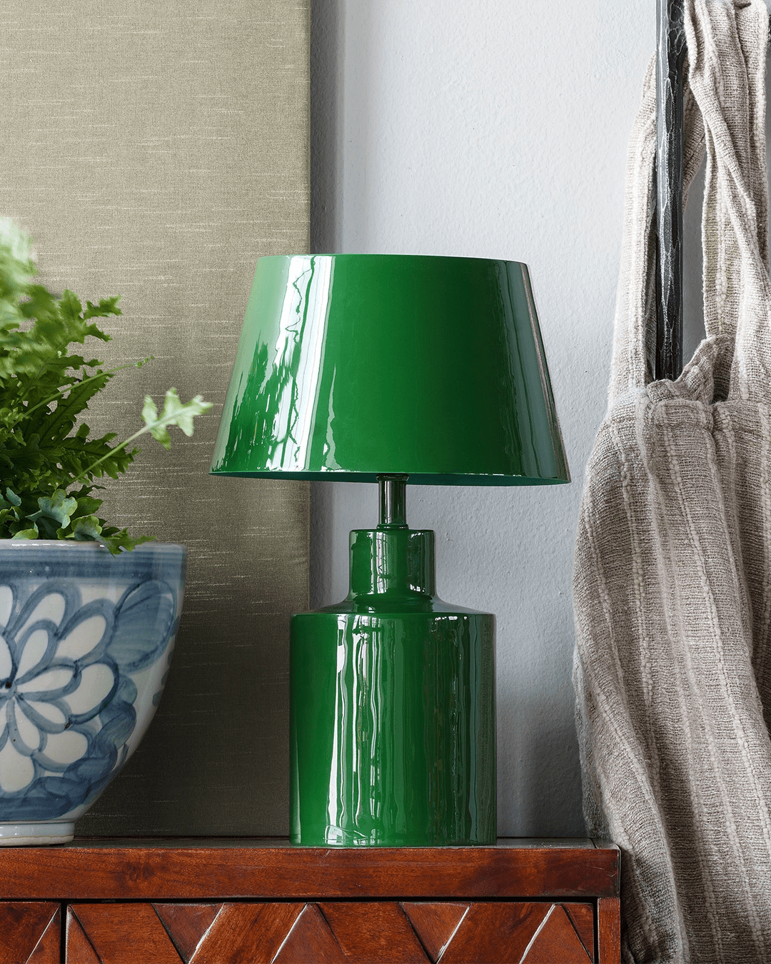 living room furniture modern mountain table lamp Hello Norden - Ovid Table Lamp, styled in a modern rustic room