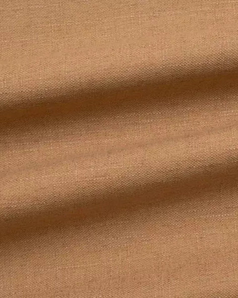 Palmer Camel Eco-Performance Linen fabric swatch