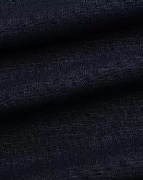 Palmer Indigo Eco-Performance Linen fabric swatch