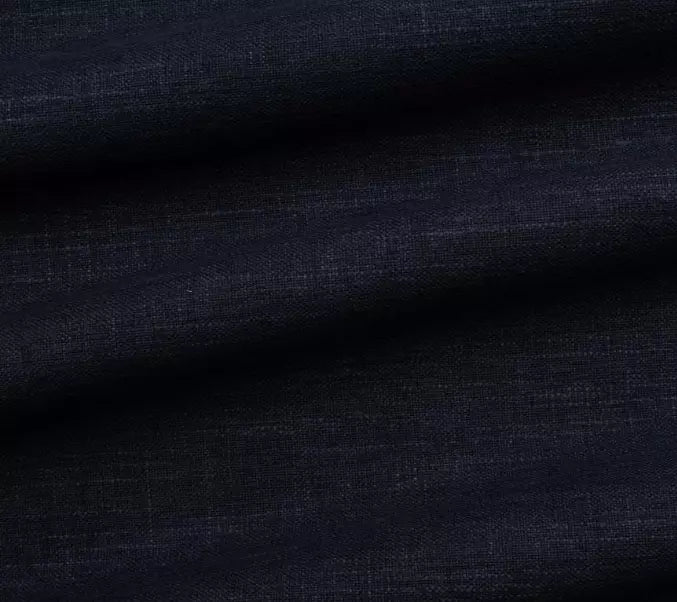 Palmer Indigo Eco-Performance Linen fabric swatch