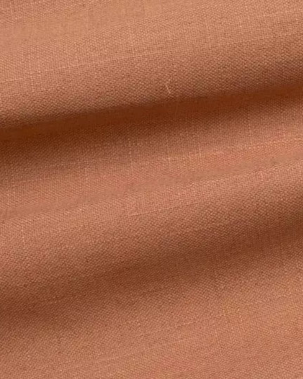 Palmer Salmon Eco-Performance Linen fabric swatch