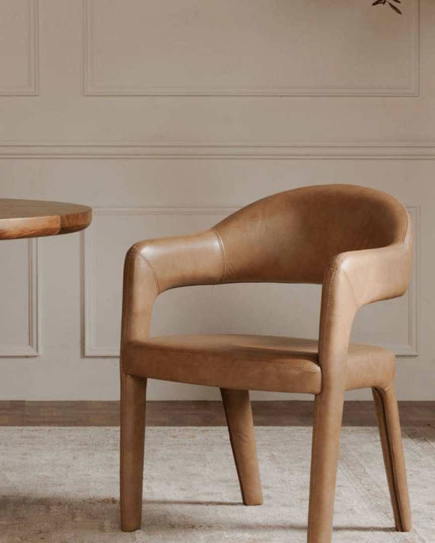 Peder Leather Dining Chair - Dining Chairs - Hello Norden