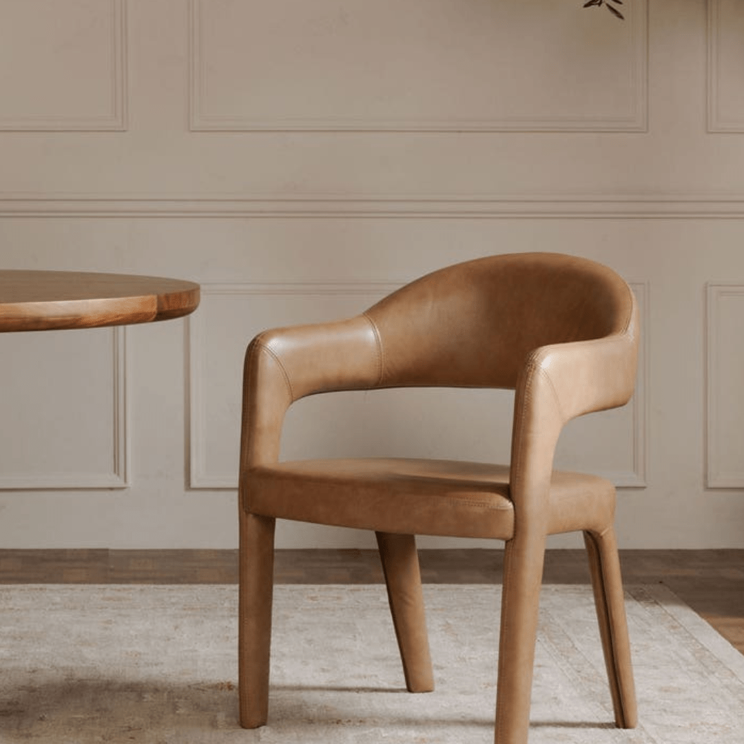 Peder Leather Dining Chair - Dining Chairs - Hello Norden