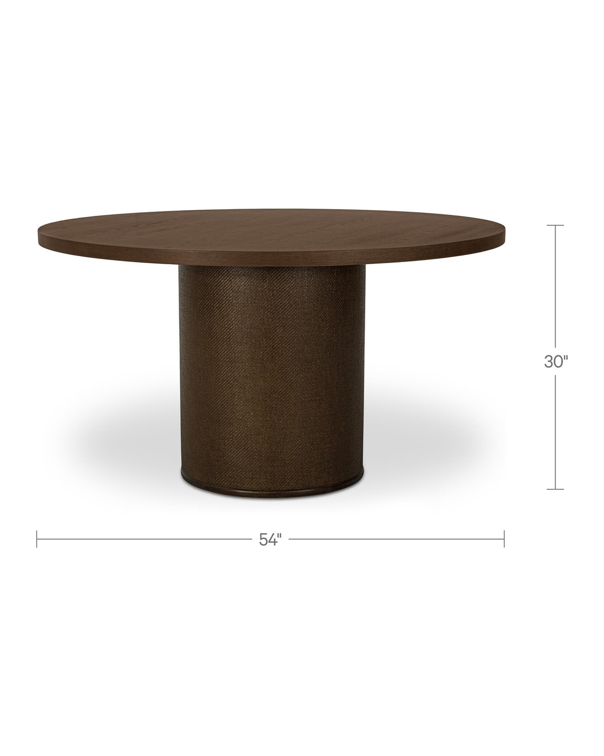 dining room furniture modern mountain top: oak veneer over engineered wood dining table Hello Norden - Tor Round Dining Table Dark, dimensions