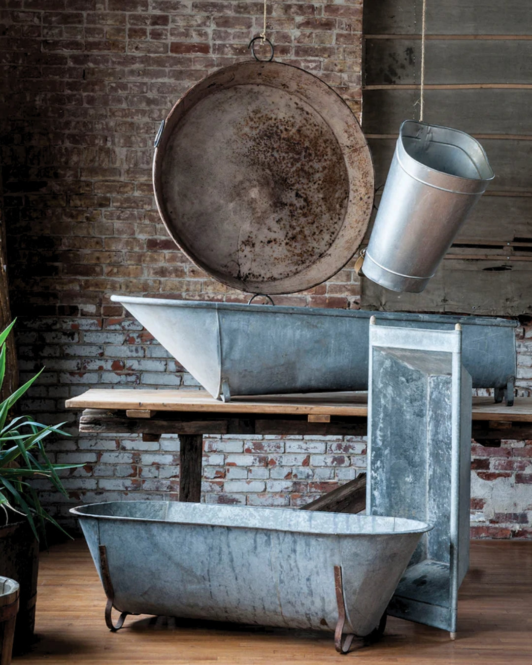 Vigdis Zinc Bucket - Planters & Pots - Hello Norden
