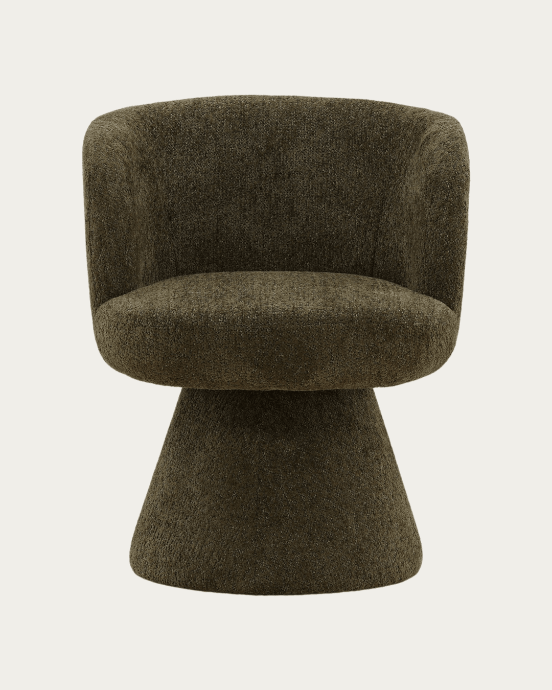 dining room furniture modern mountain woven chenille fabric dining chair Hello Norden - Ragna Swivel Dining Chair, detail view