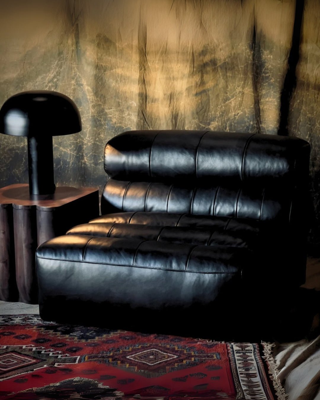 Rainor Leather Slipper Chair - Slipper Chairs - Hello Norden