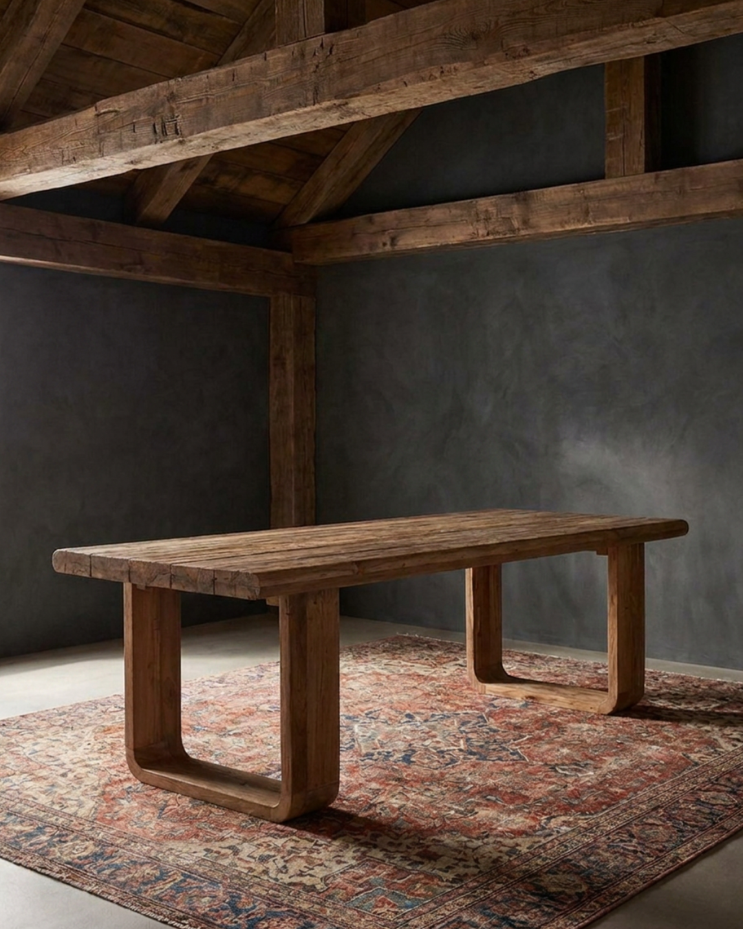 Hallfrid Outdoor Dining Table - Reclaimed Wood Furniture - Hello Norden