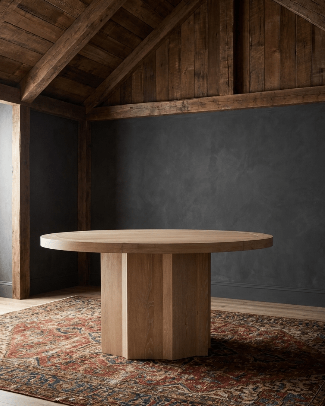 Finn Rustic Wood Dining Table - Dining Tables - Hello Norden