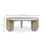 Signe Stone and Wood Coffee Table - Coffee Tables - Hello Norden