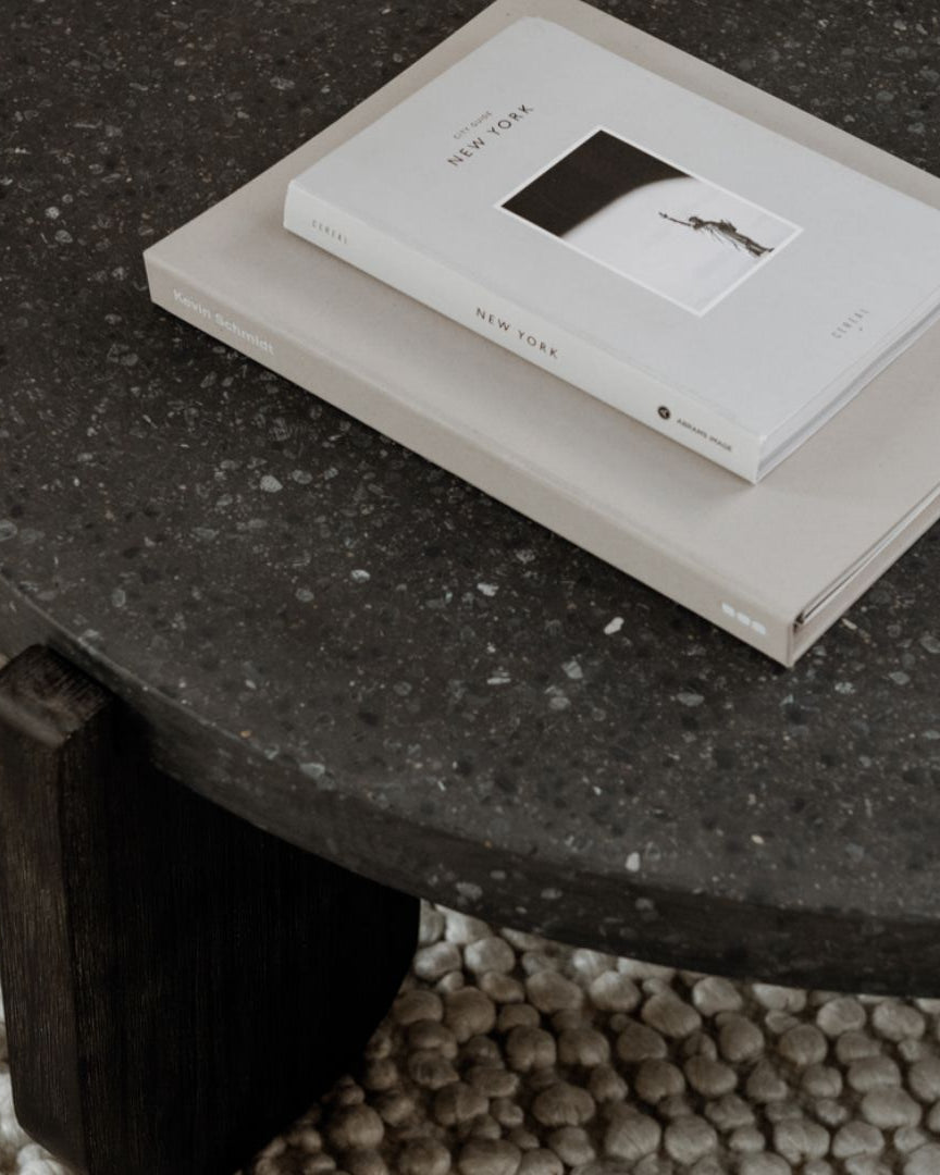 Signe Stone and Wood Coffee Table - Coffee Tables - Hello Norden