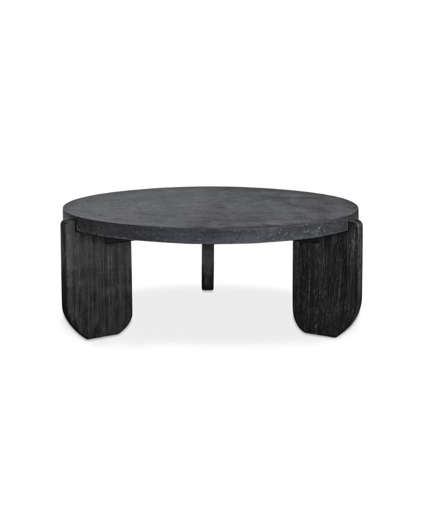 Signe Stone and Wood Coffee Table - Coffee Tables - Hello Norden