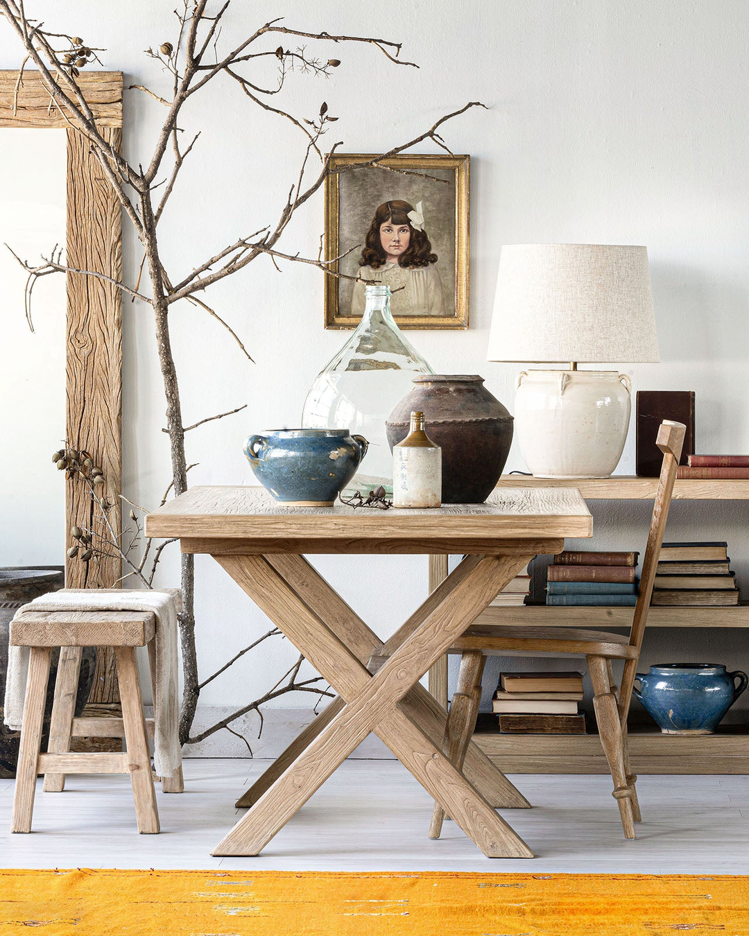 dining room furniture modern mountain dining table Hello Norden - Skag Dining Table, styled in a modern rustic room