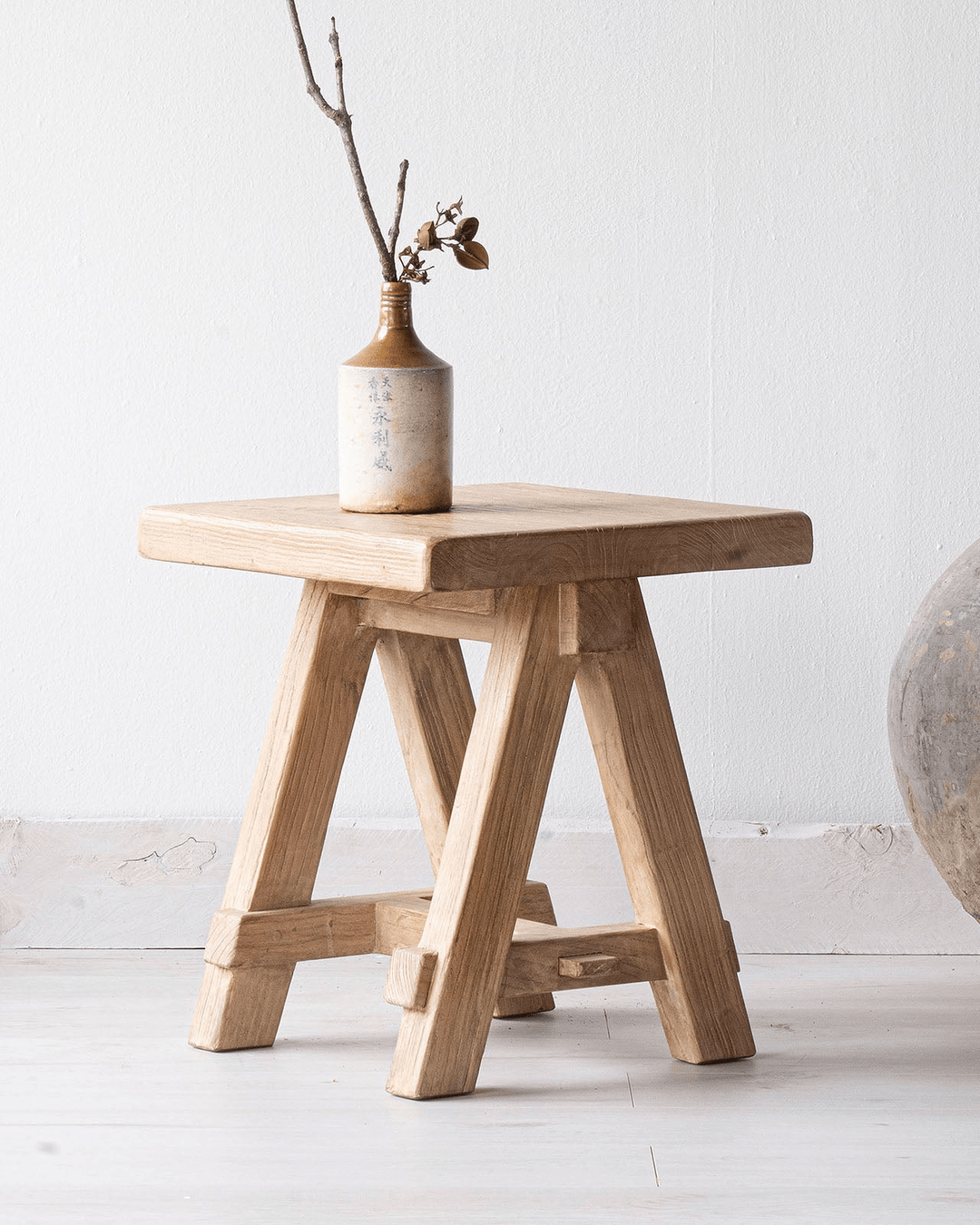 living room furniture modern mountain side table Hello Norden - Skag Side Table, styled in a modern rustic room