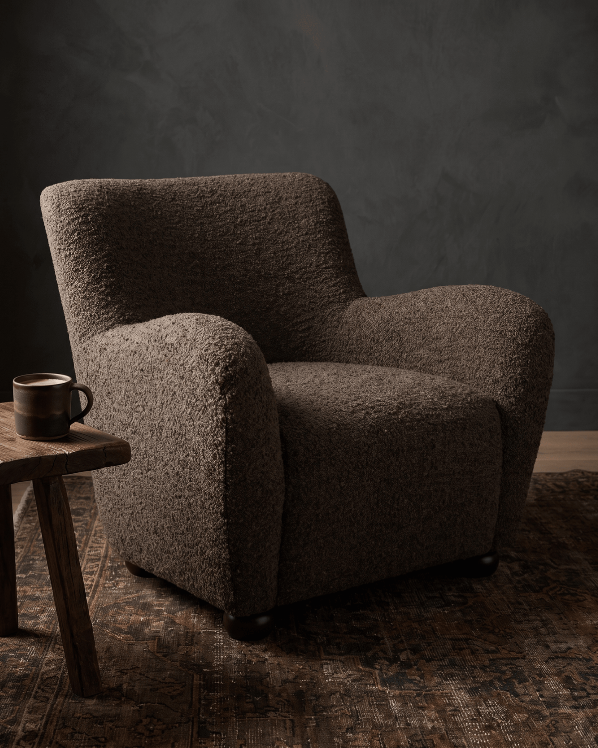living room furniture modern mountain chair Hello Norden - Skuld Chair, styled in a modern rustic room
