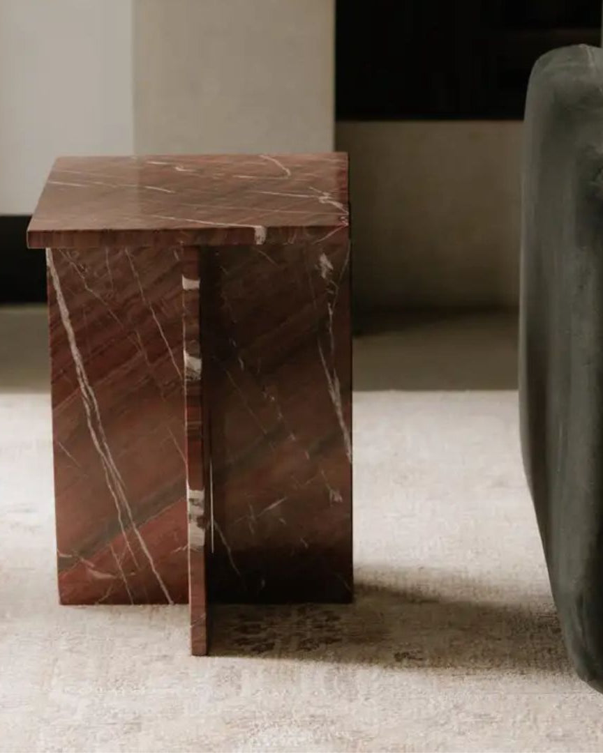 Wayde Marble Side Table - Side Tables - Hello Norden