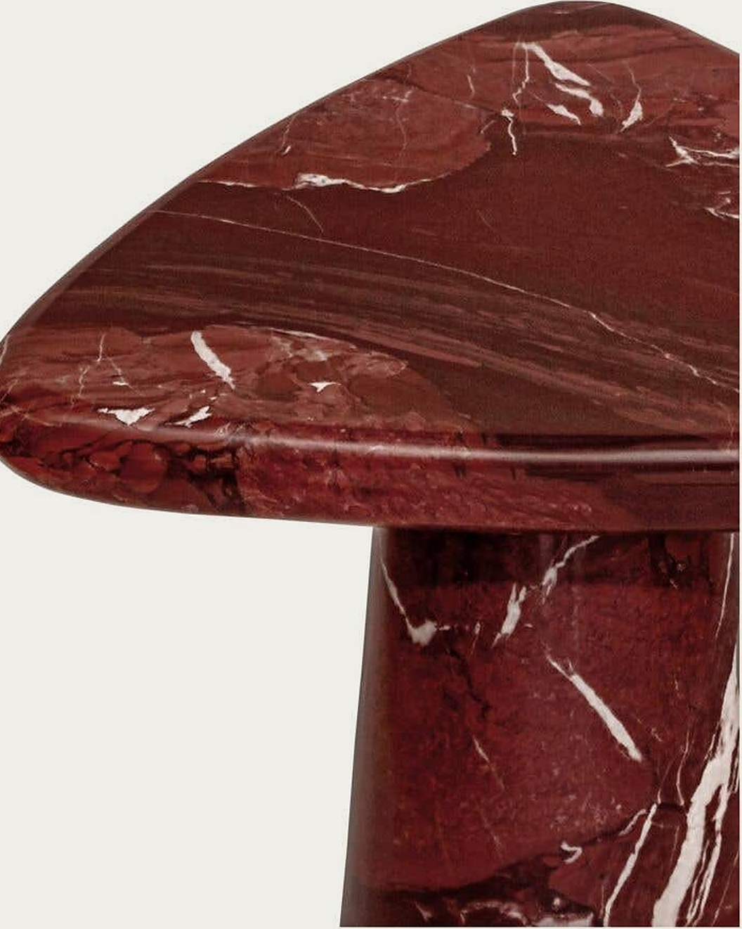 living room furniture modern mountain rosso levante marble side table Hello Norden - Leiv Cocktail Table Rosso Levante, detail view