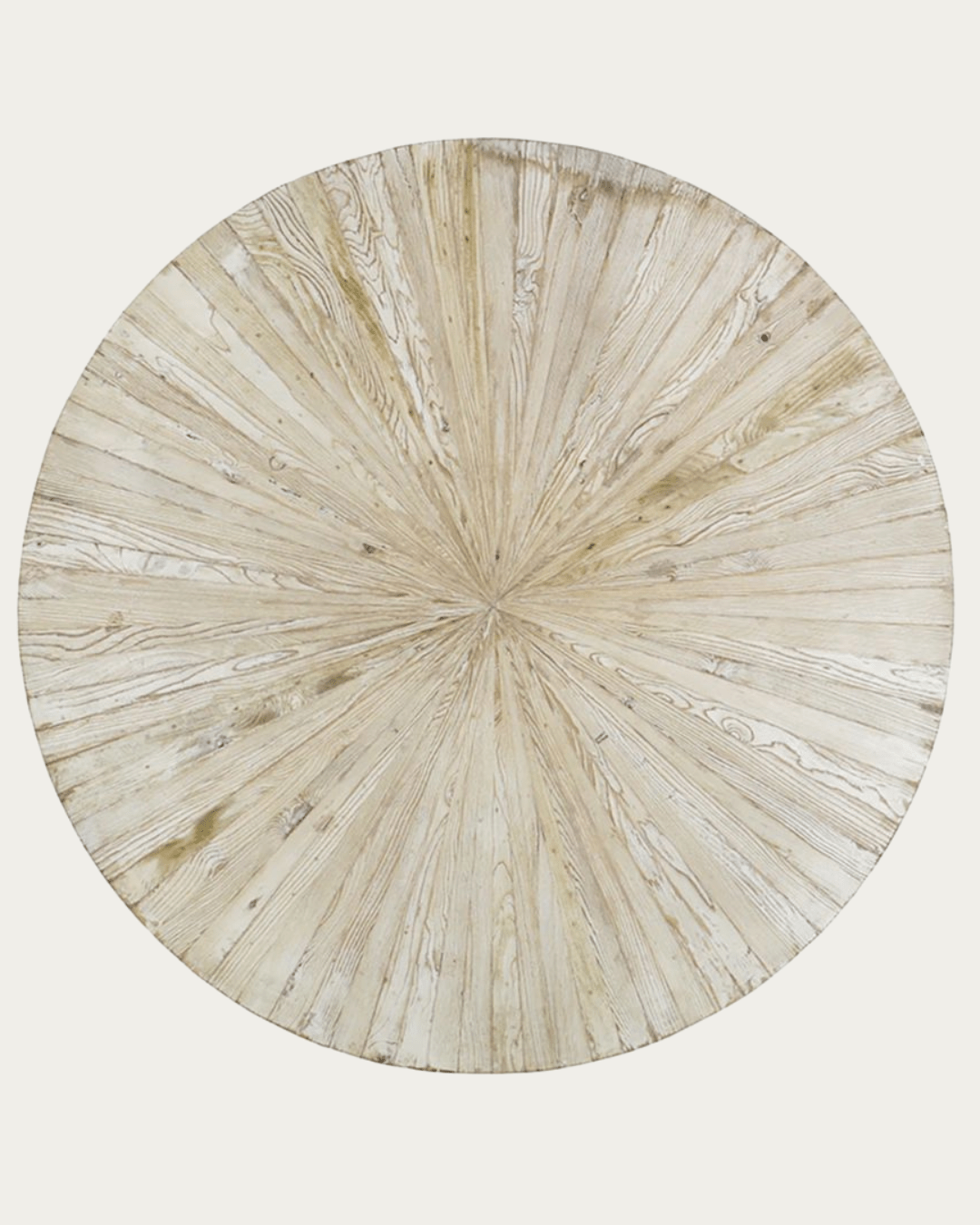 Starburst Round Bleached Wood Dining Table - Tables - Hello Norden