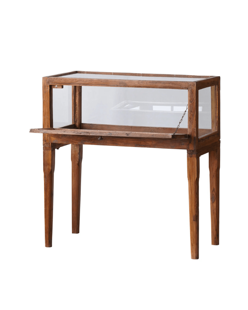 Stig Vintage Display Case Table - Cabinets & Storage - Hello Norden