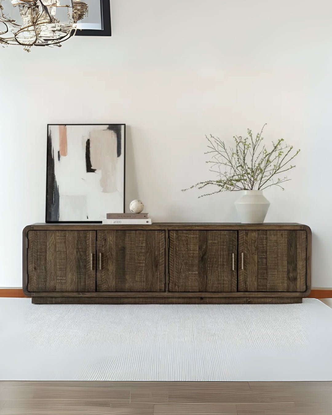 Broder Pine Wood Media Cabinet - Cabinets & Storage - Hello Norden