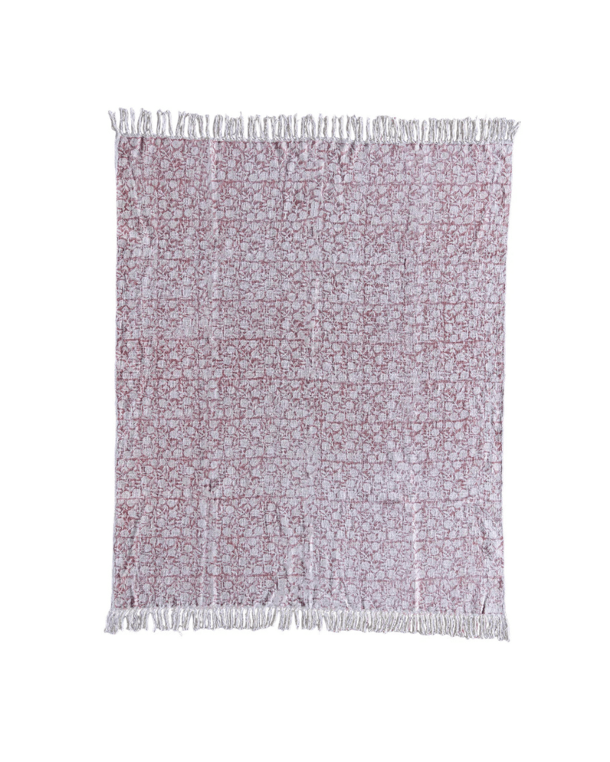 Sunniva Handloom Cotton Throw Block Print - Throw - Hello Norden