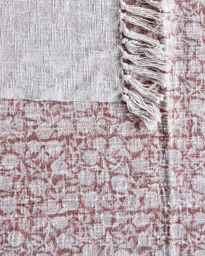 Sunniva Handloom Cotton Throw Block Print - Throw - Hello Norden