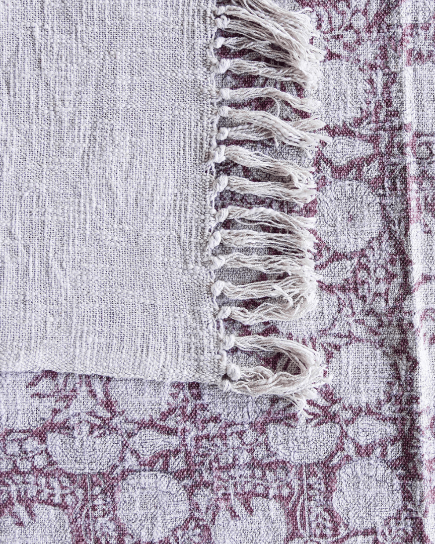 Sunniva Handloom Cotton Throw Floral Print - Throw - Hello Norden