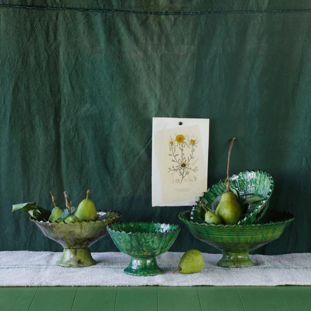 Tamegroute Compote Green bowl - Decorative Bowls - Hello Norden