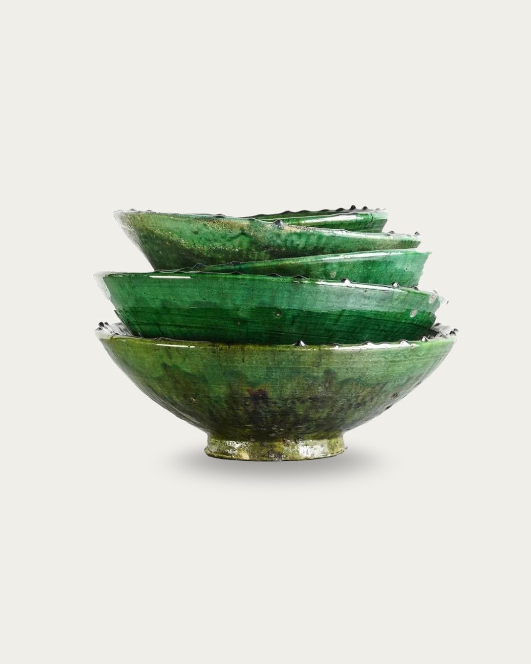 Tamegroute Green Bowl (Multiple Sizes) - Decorative Bowls - Hello Norden