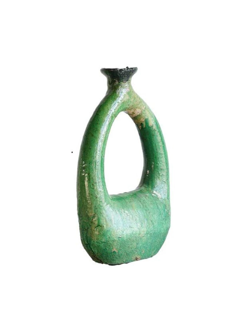 Tamegroute Green Vintage Sculpture - Sculptures - Hello Norden