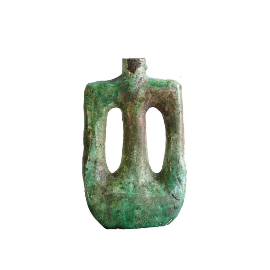 Tamegroute Green Vintage Sculpture - Sculptures - Hello Norden