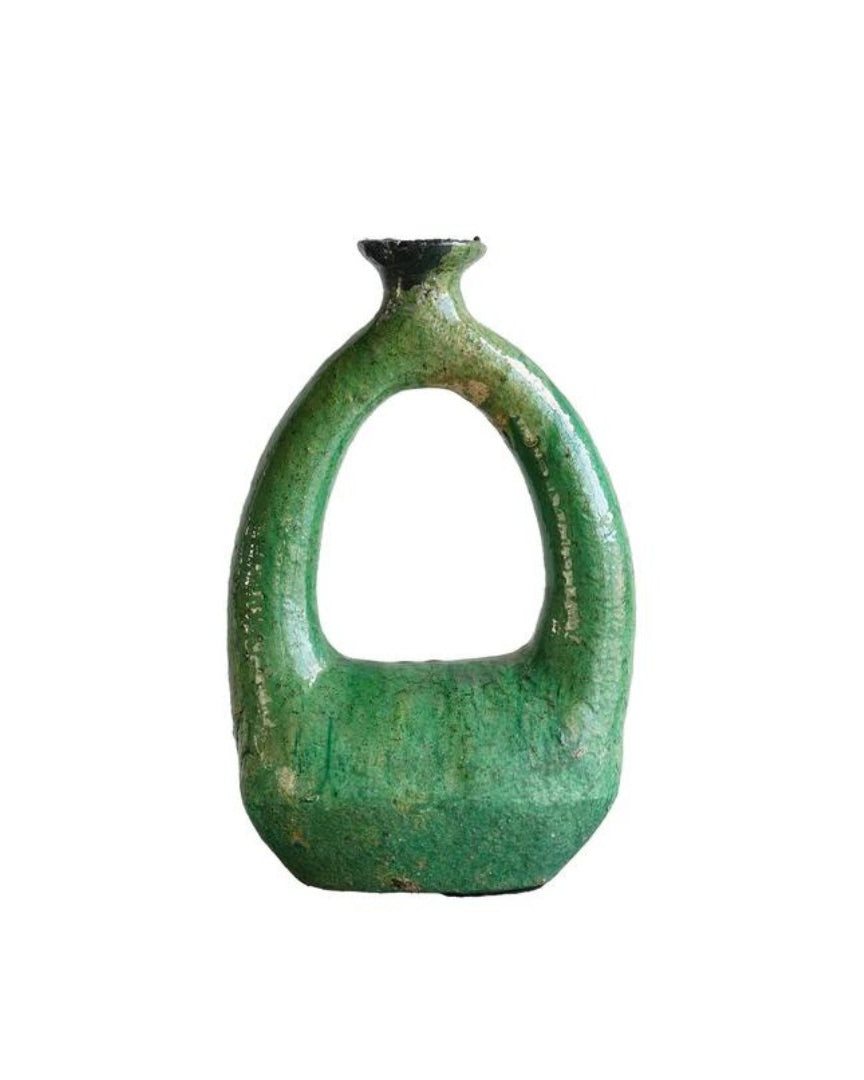 Tamegroute Green Vintage Sculpture - Sculptures - Hello Norden