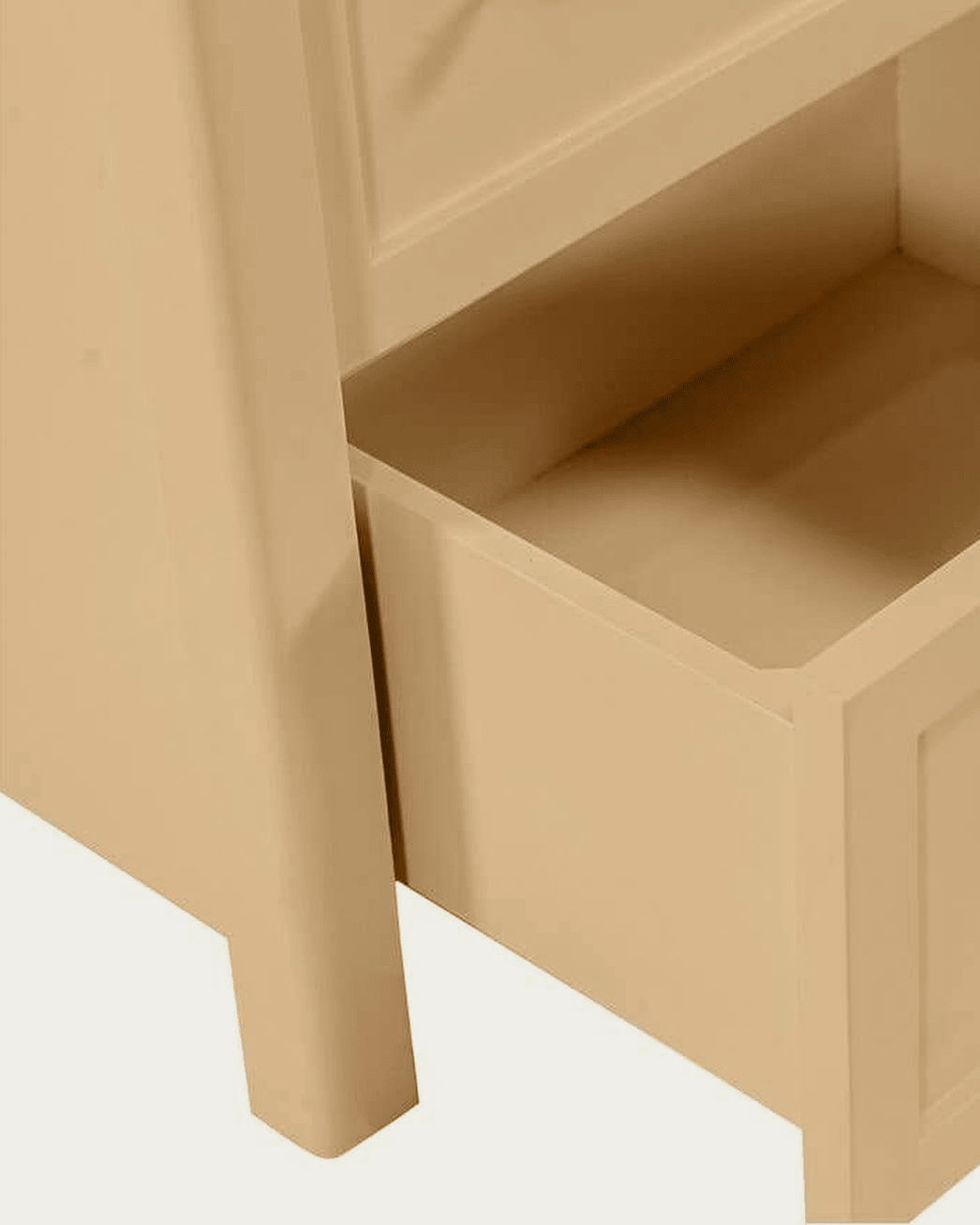 bedroom furniture modern mountain frame: solid mango wood and engineered wood nightstand Hello Norden - Sondre Nightstand, detail view