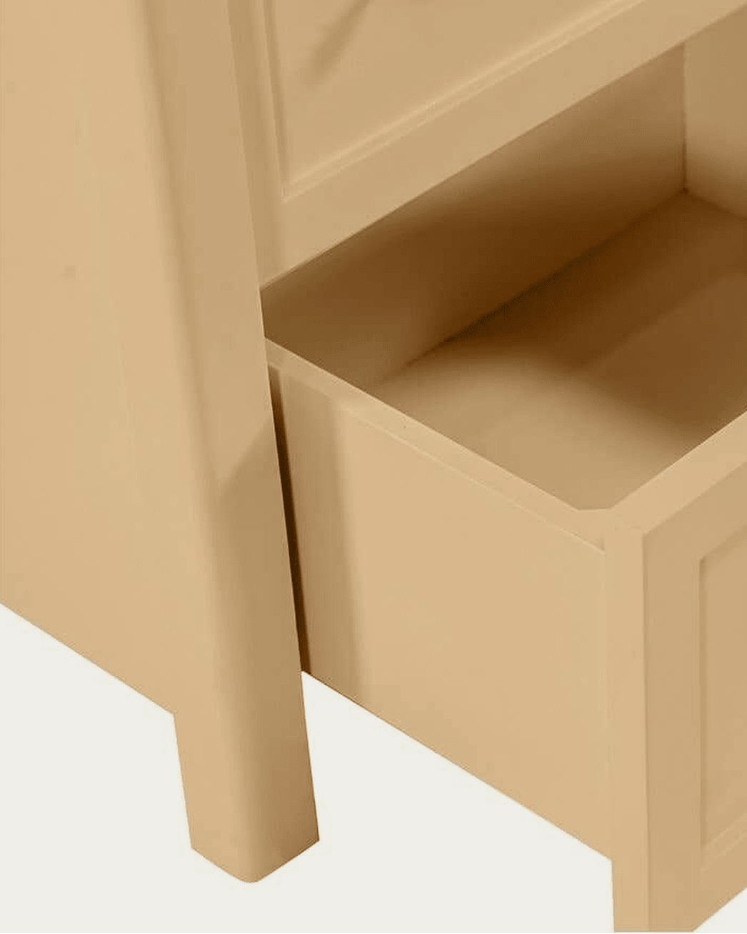 bedroom furniture modern mountain frame: solid mango wood and engineered wood nightstand Hello Norden - Sondre Nightstand, detail view