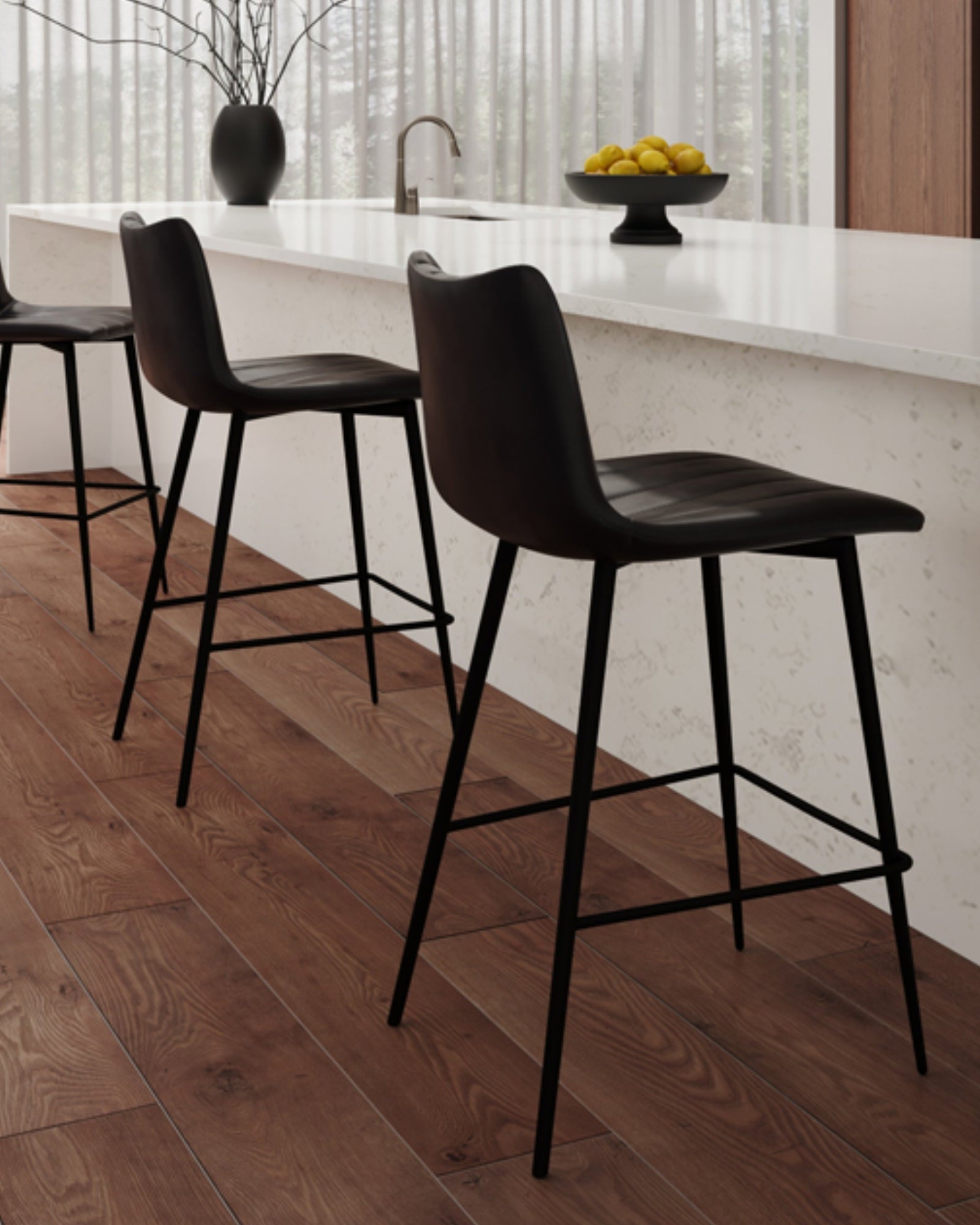Valdemar Bar Chairs (Set of 2) - Bar Stools - Hello Norden