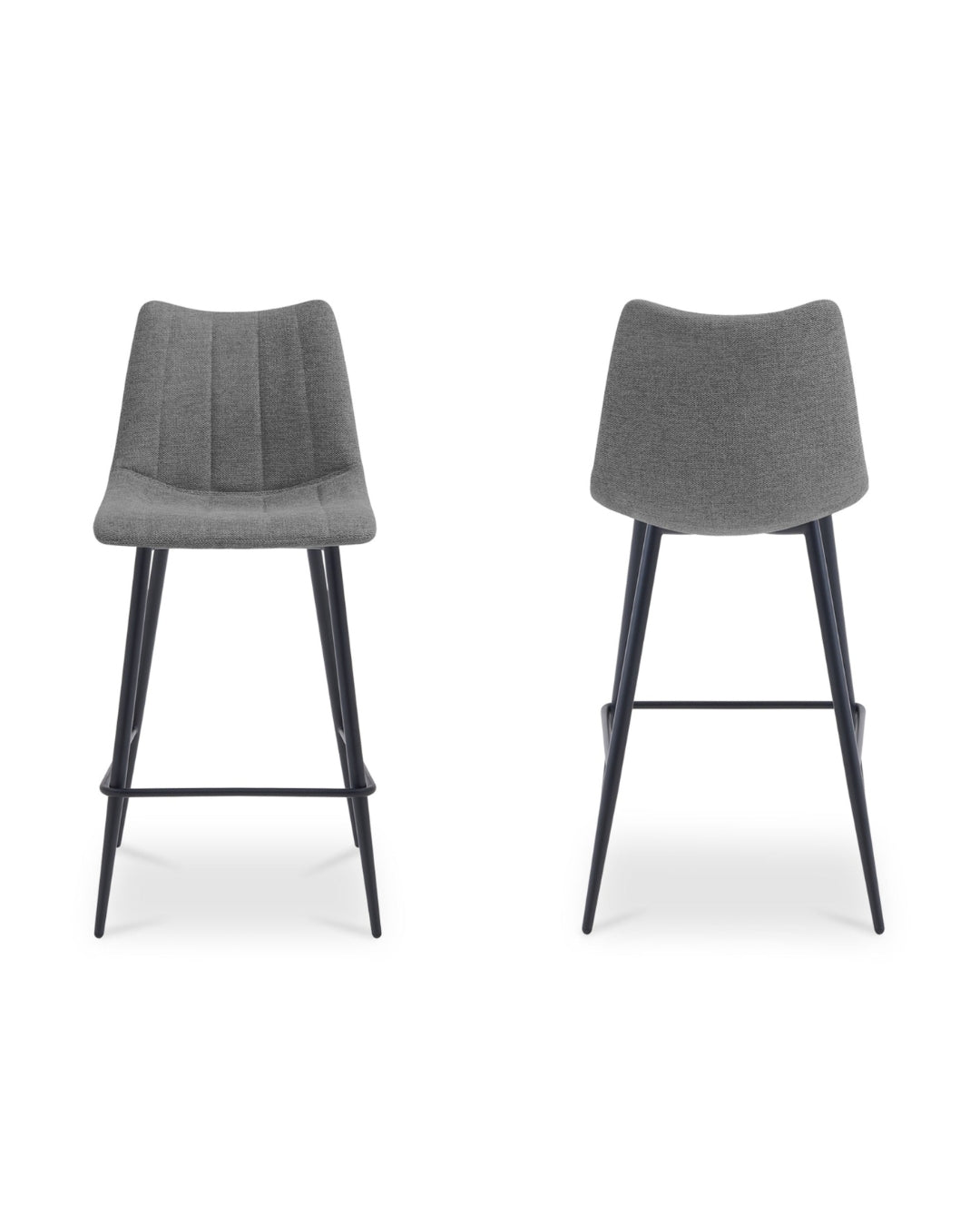 Valdemar Fabric Bar Chairs (Set of 2) - Bar Stools - Hello Norden