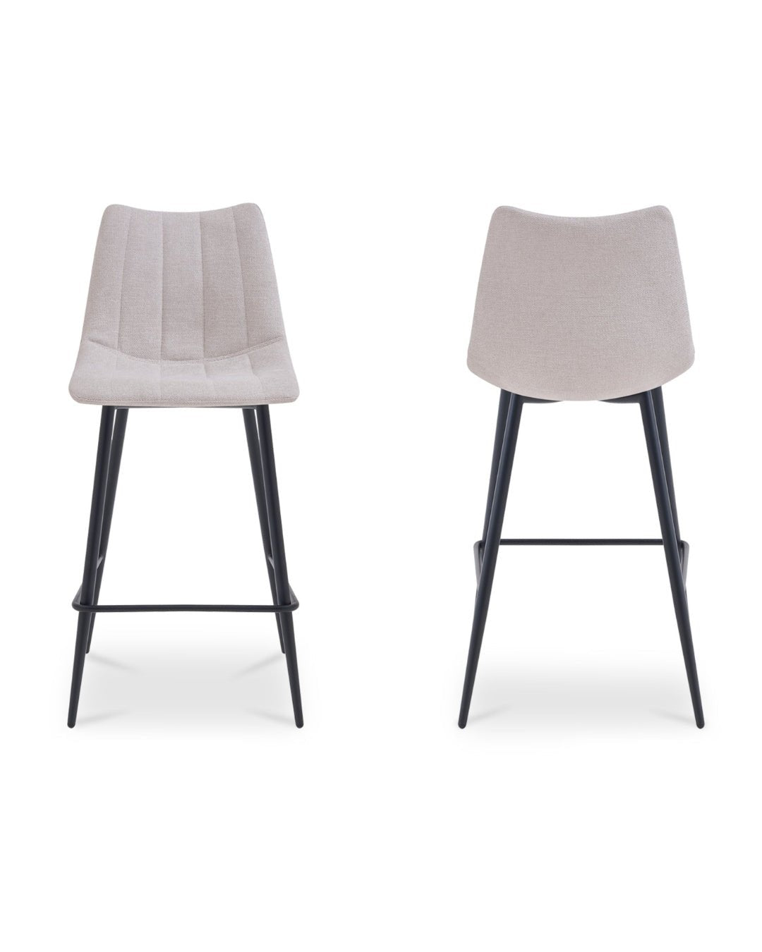 Valdemar Fabric Bar Chairs (Set of 2) - Bar Stools - Hello Norden