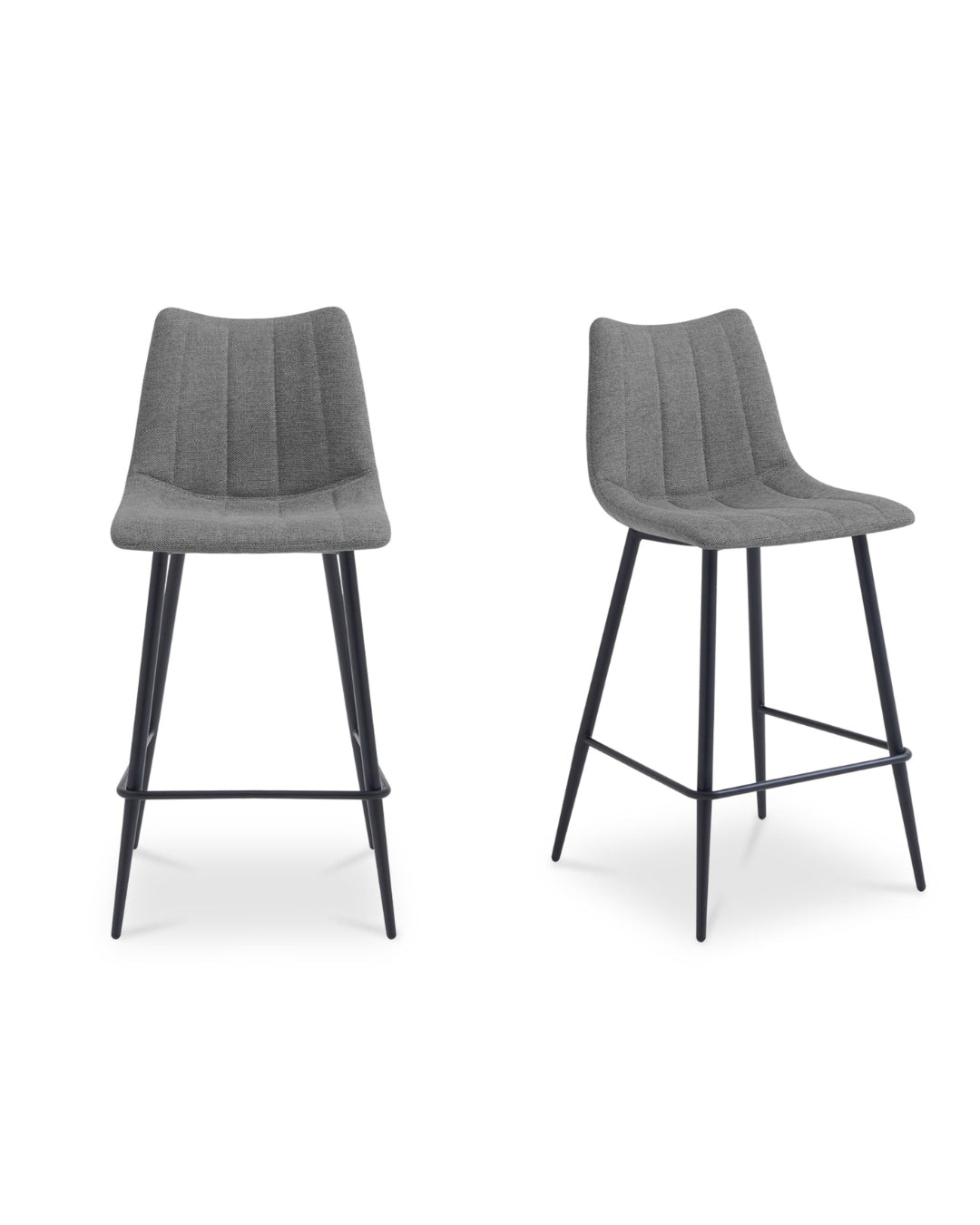 Valdemar Fabric Bar Chairs (Set of 2) - Bar Stools - Hello Norden