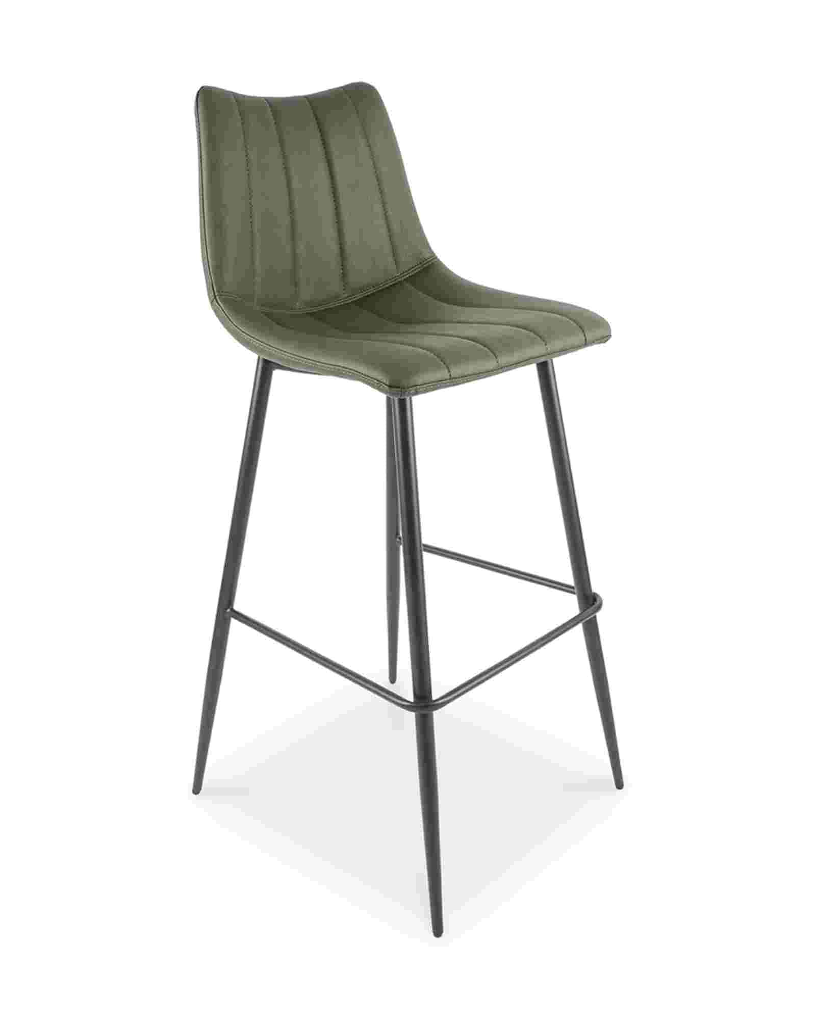 Valdemar Leather Bar Chairs (Set of 2) - Bar Stools - Hello Norden