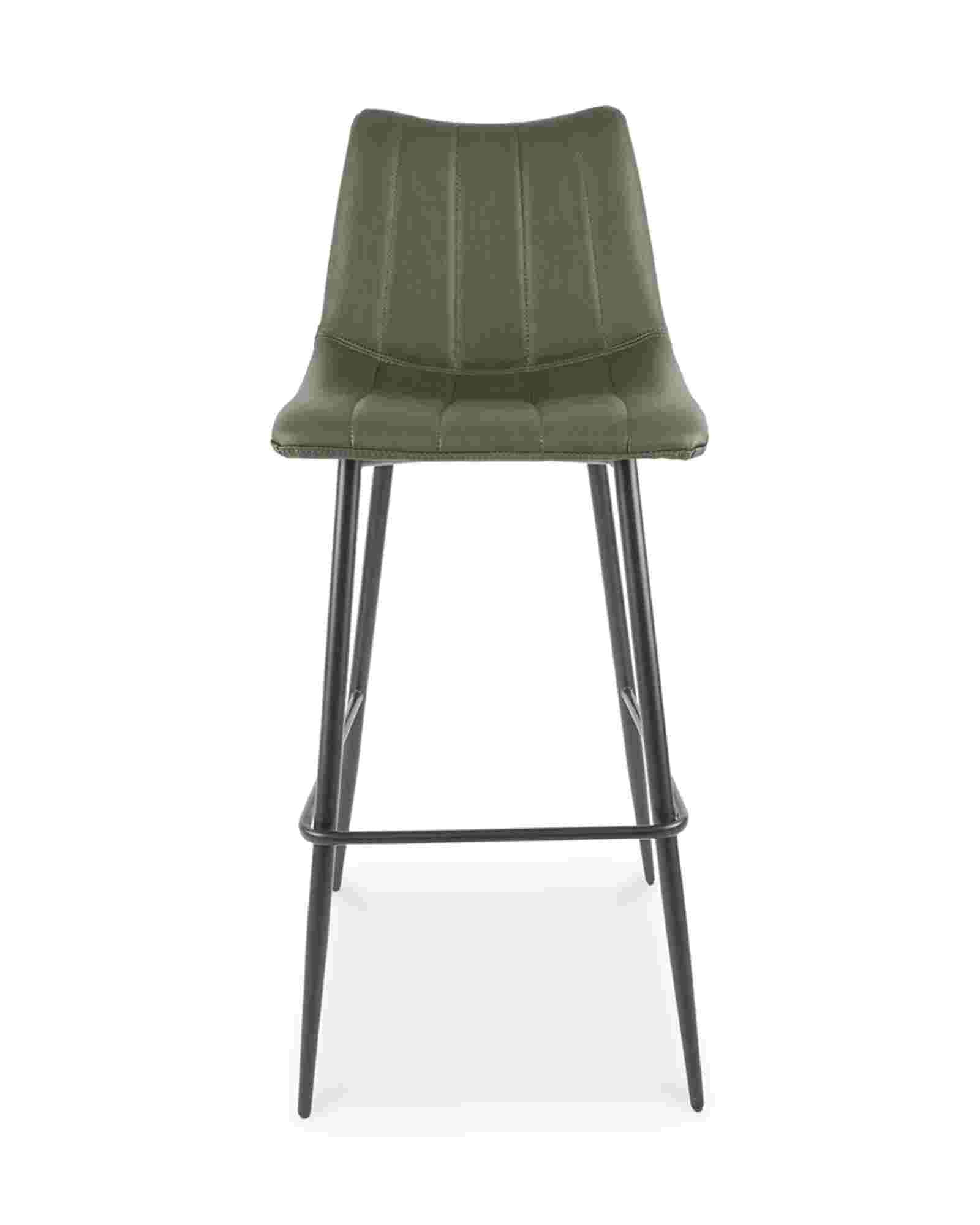 Valdemar Leather Bar Chairs (Set of 2) - Bar Stools - Hello Norden