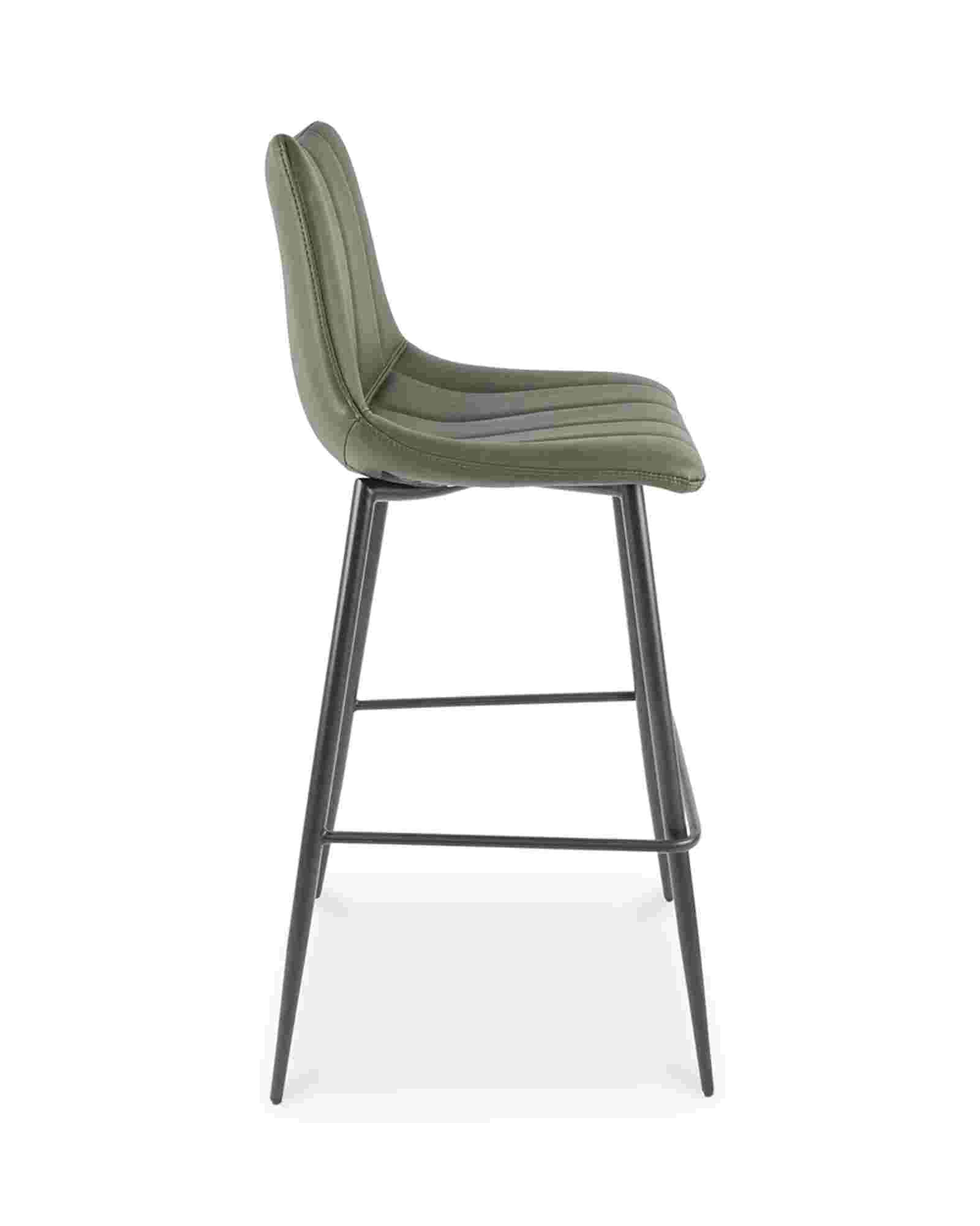 Valdemar Leather Bar Chairs (Set of 2) - Bar Stools - Hello Norden