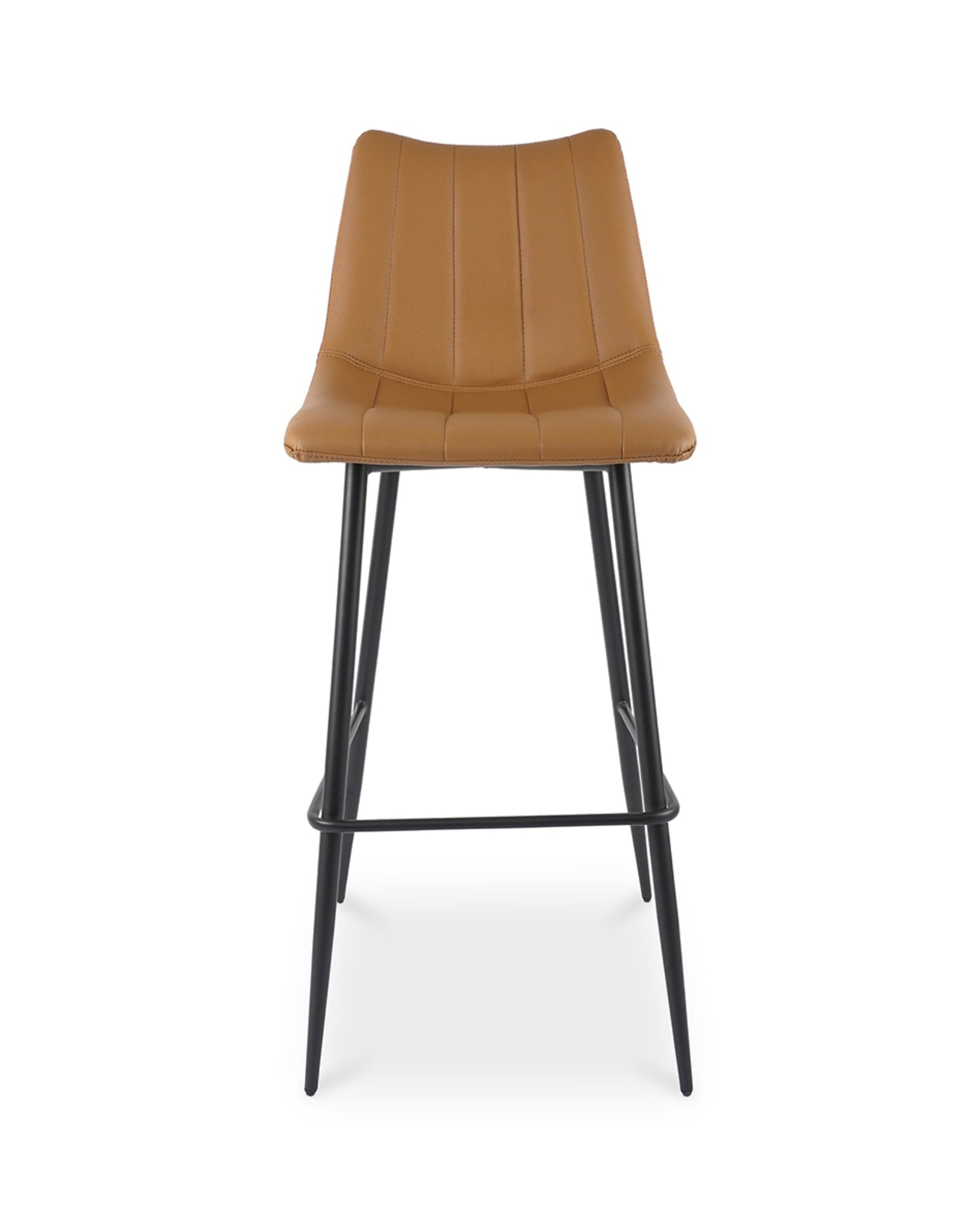 Valdemar Leather Bar Chairs (Set of 2) - Bar Stools - Hello Norden