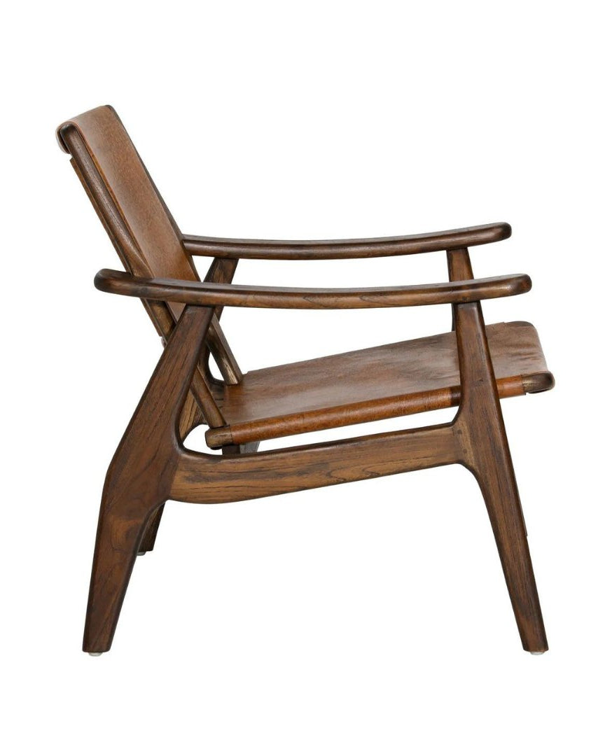 Vendela Leather Accent Chair - Arm Chairs - Hello Norden