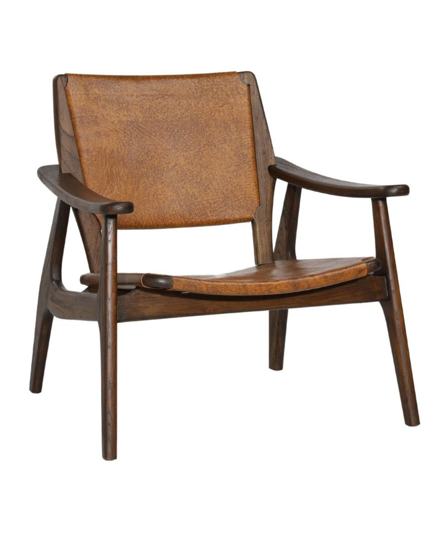 Vendela Leather Accent Chair - Arm Chairs - Hello Norden