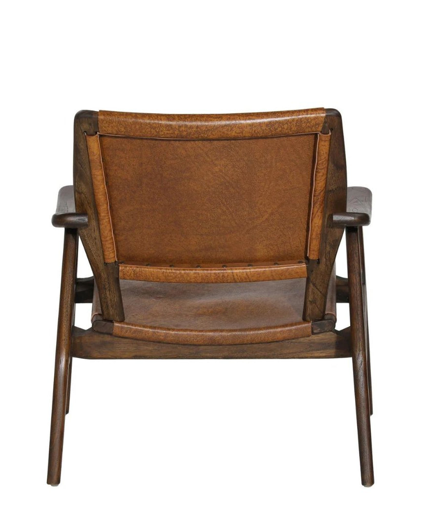 Vendela Leather Accent Chair - Arm Chairs - Hello Norden