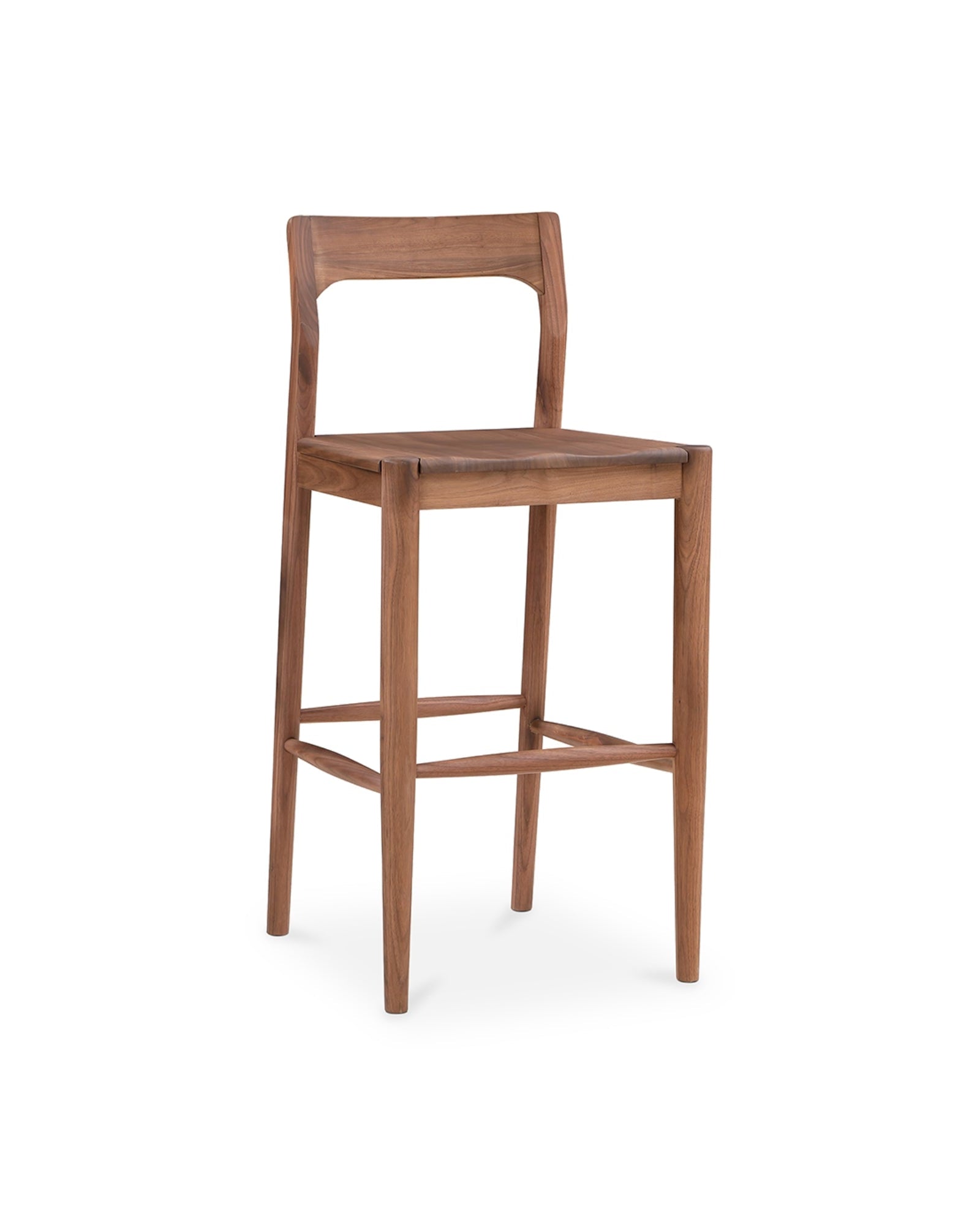 Villads Walnut Bar Chair - Bar Stools - Hello Norden
