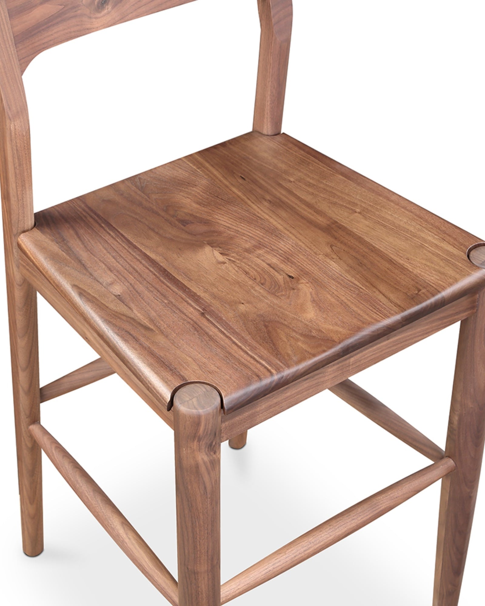 Villads Walnut Bar Chair - Bar Stools - Hello Norden