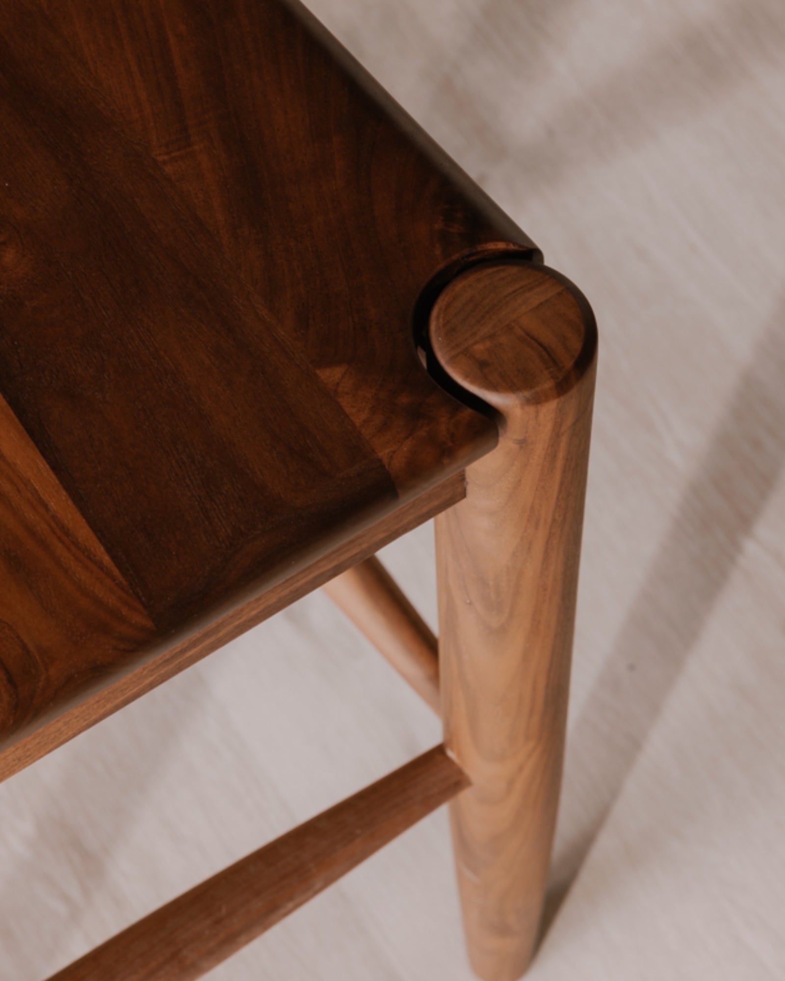 Villads Walnut Bar Chair - Bar Stools - Hello Norden