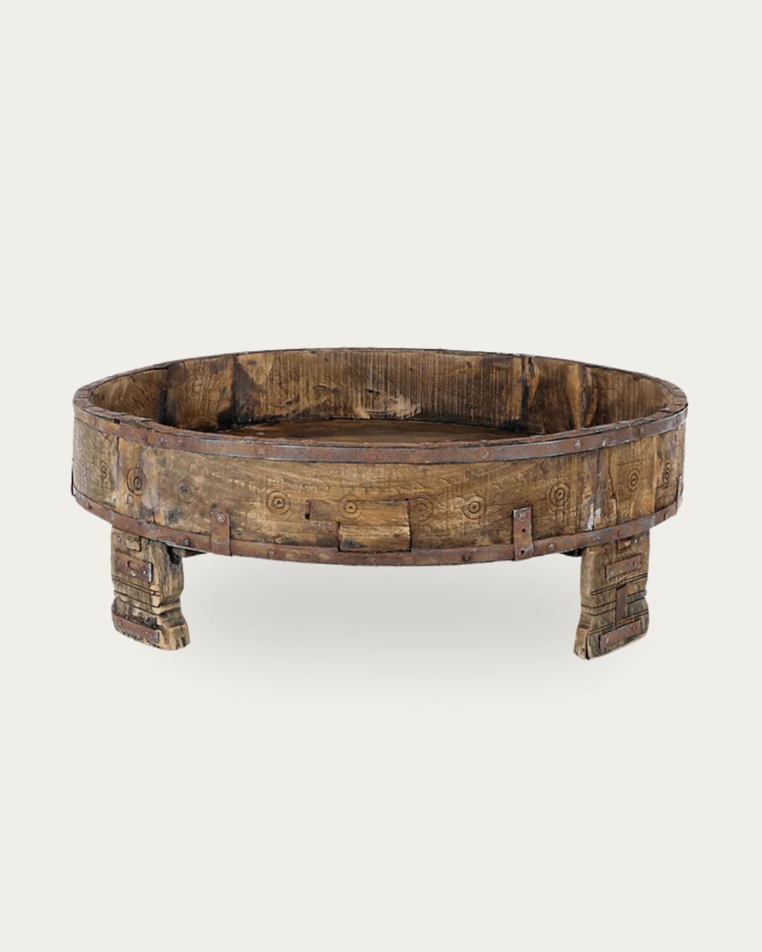 Carved Village Grinding Table - Decorative Objects - Hello Norden