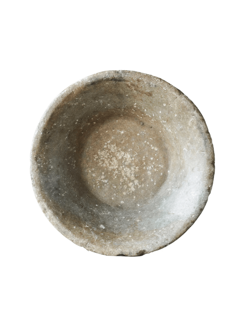 Vintage Marble Shallow Bowl - Plates - Hello Norden